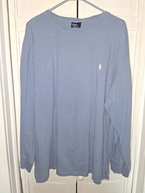Polo by Ralph Lauren Light Blue Long Sleeve Crewneck Shirt